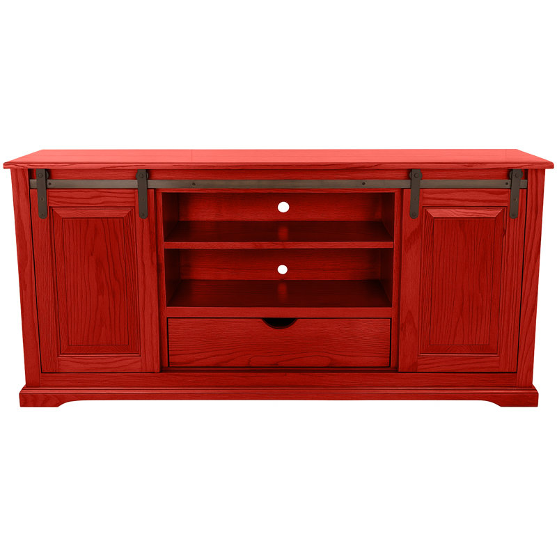 Meuble télé 60 po, Rouge de Falun, H 32 po x L 18 po x l 60 po