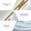 Modern Gold 40cm LED Linear Wall Light