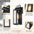 14" 1-Light Black Outdoor Wall Light