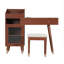Meuble-lavabo avec tiroirs, armoire, tabouret et ports de chargement Leeandrew-115330401