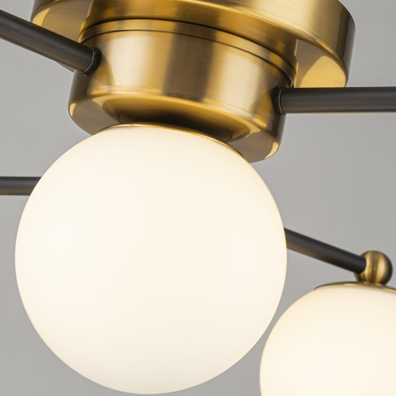 Enzo 7-Light Glass Semi Flush Mount 