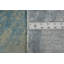 Tapis unique en coton 5 pi 9 po x 4 pi 0 po bleu marine et bleus