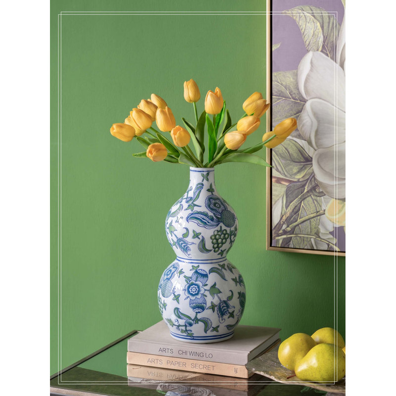 Vase en porcelaine D6.9x13.4 "