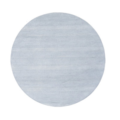 Tapis oriental rond 7 pi 9 po x 7 po 9 po ivoire en laine tissée à la main Gabbeh