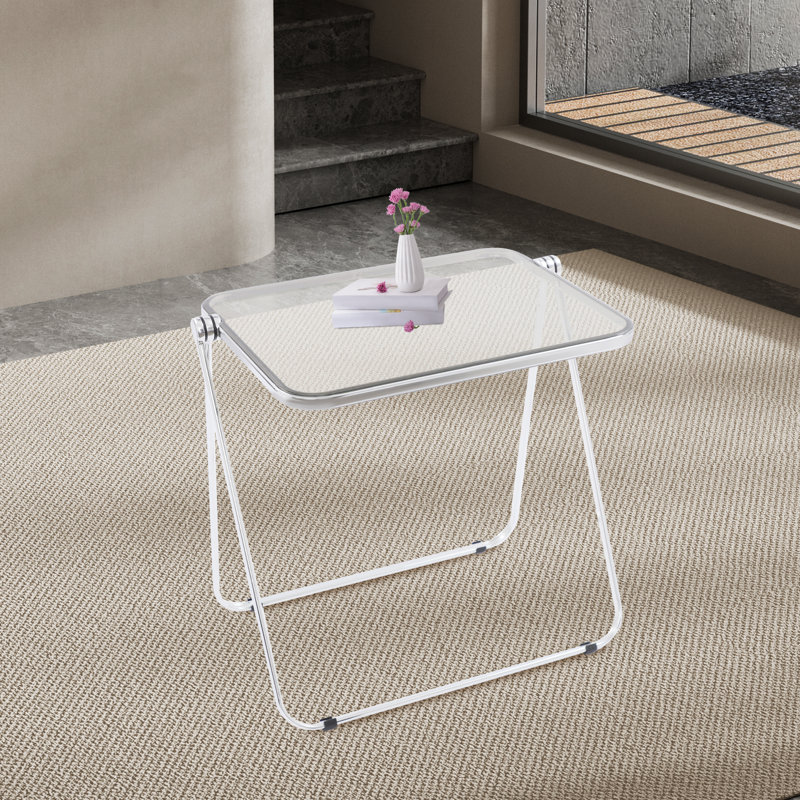 Table-plateau pliable et portative en acrylique, Gris