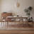 Luxury Ash Wood Dining Set with Stone-107198264