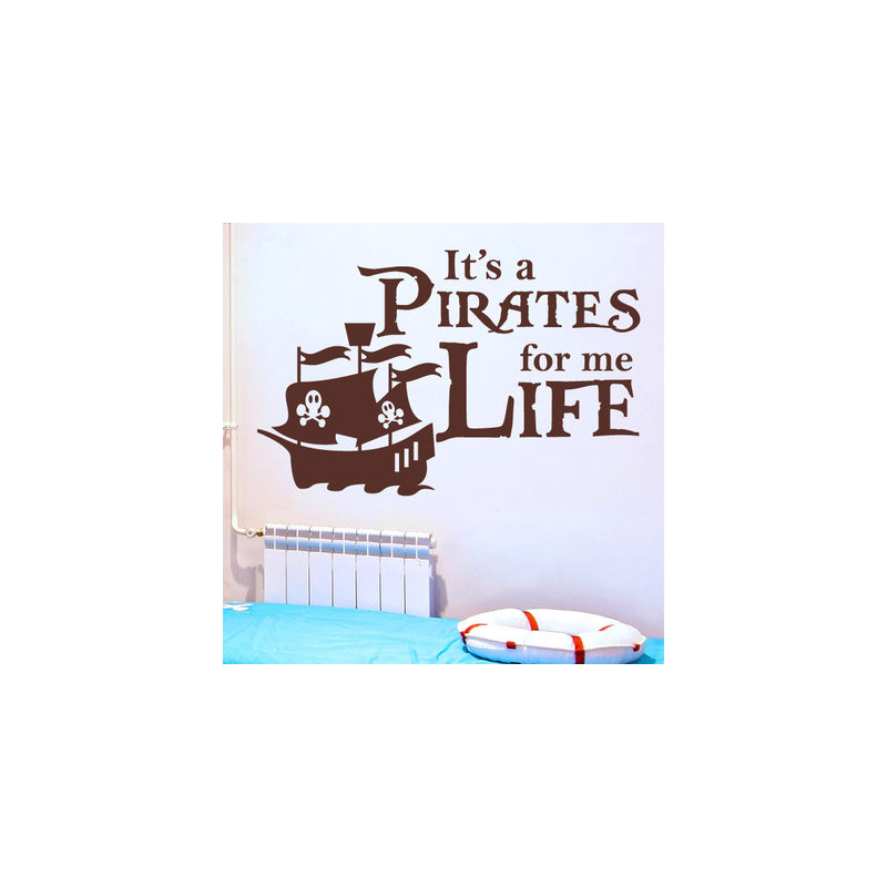 Non-Wall Damaging Wall Decal, Brown, Large