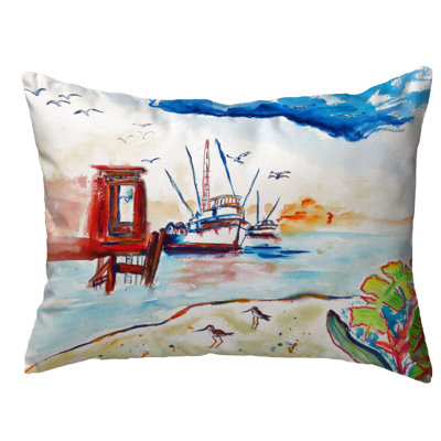 Outdoor Reversible Throw Pillow