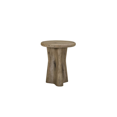 Table d'appoint rabattable en placage de chêne noueux anglais, mettant en valeur le grain naturel et chaleureux du bois. Idéal pour divers espaces intérieurs. Hauteur : 47,2 cm (18,56 po). Construction en bois massif.