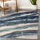 Tapis bleu abstrait Alayaa