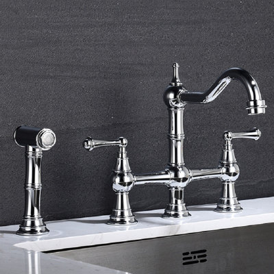Robinet pont escamotable tactile avec accessoires