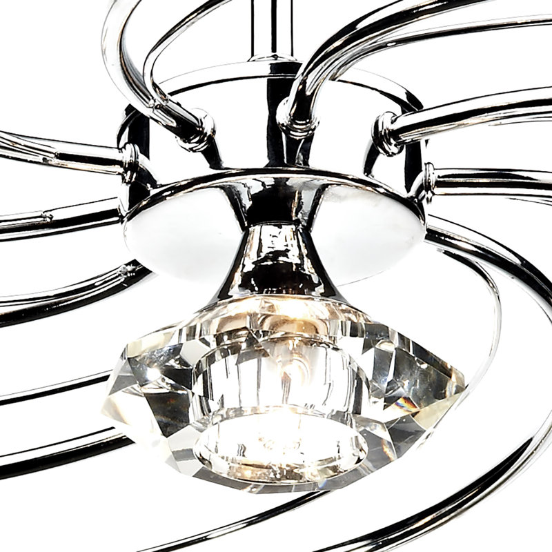 Greenhaw Crystal Semi Flush Mount