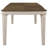 Seaside Nutmeg And Rustic Cream Dining Table