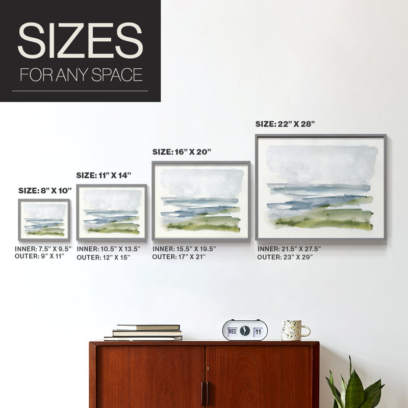Coastline Splash I -Framed Print - Restickable