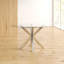 Etta Round Glass Top Dining Table with Steel Base-38455596