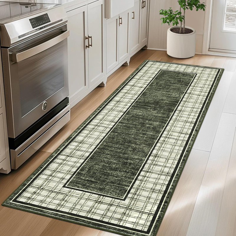 Tapis lavable à la machine Modern, Tapis de couloir 2 pi x 6 pi