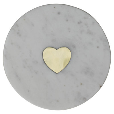 Iahn Heart Marble Tray