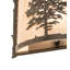 Applique murale encastrée en acier Jamika