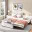 Upholstery Platform Bed With Multifunctional Trundle-885608255