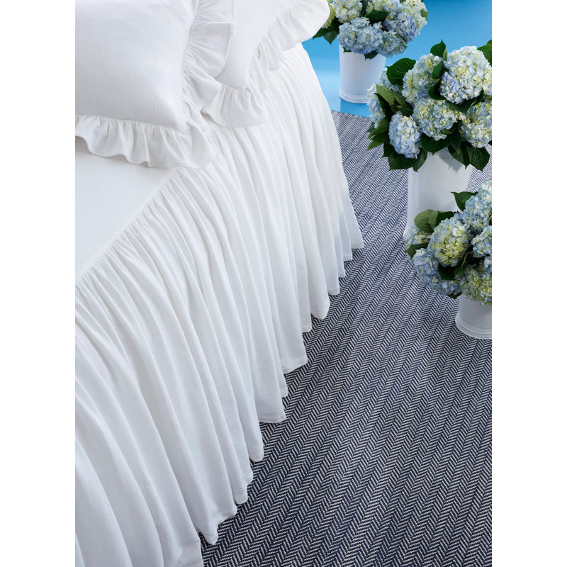 Wilton Bedspread, King Bedspread, White