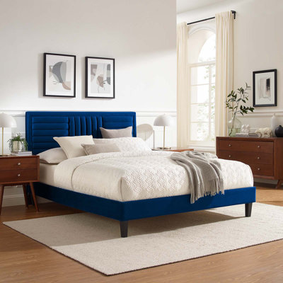 Modway Sofia Channel Tufted Performance Velvet Platform Bed