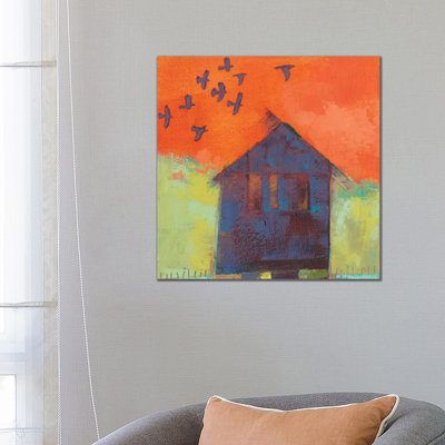 Bird Barn II 1 Piece Wrapped Canvas Painting