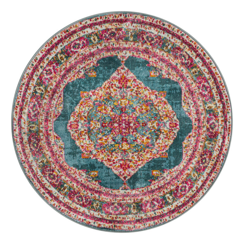 Folmar Oriental Indoor Rug, Round 8'