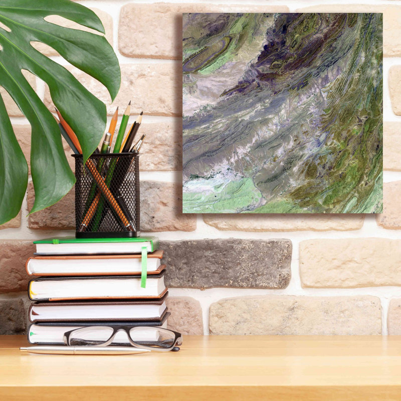 «Earth as Art: Sulaiman Mountains», art mural sur toile, H 12 po x l 12 po x P 0,75 po