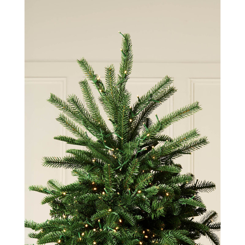 Lighted Artificial Christmas Tree, 7.5' H