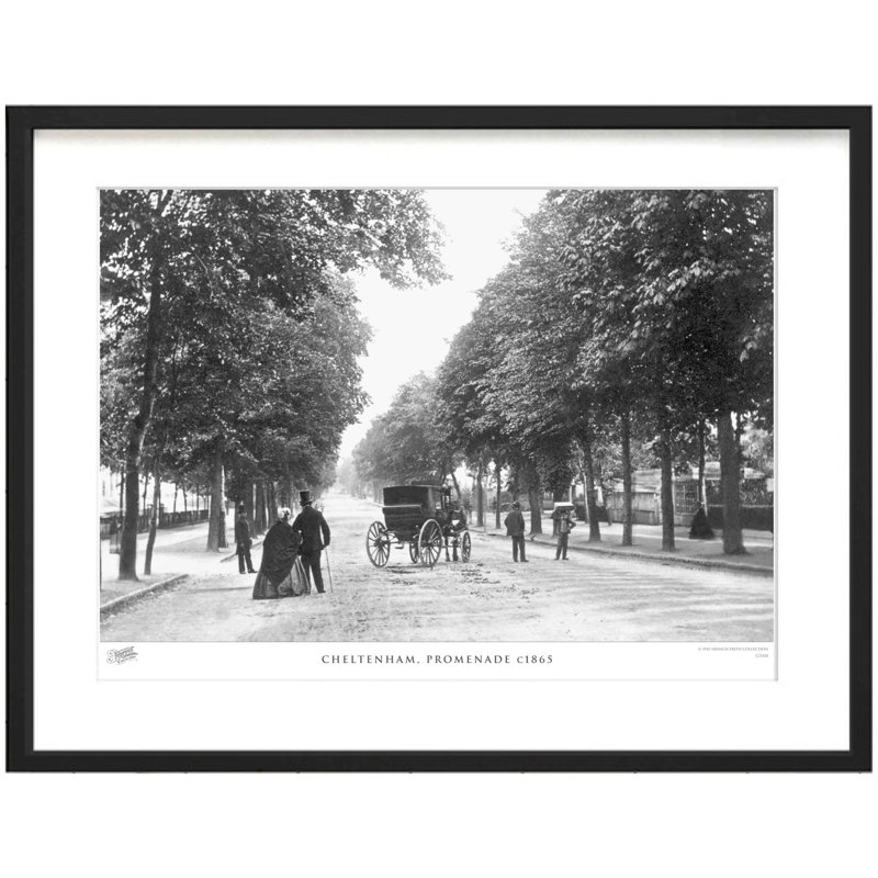 Cheltenham, Promenade C1865 by Francis Frith - Single Picture Frame Print, 28cm H x 36cm W x 2.3cm D