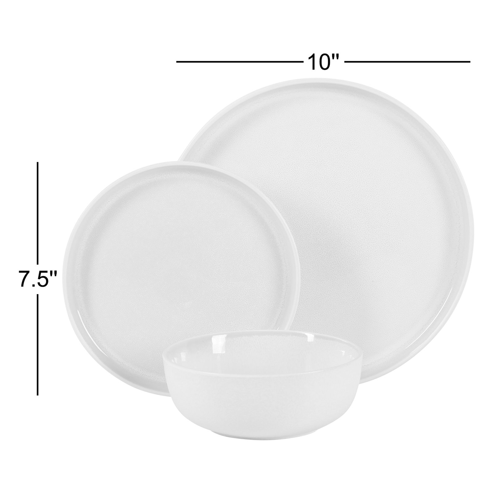 Tahoe Sunset Stoneware Dinnerware Set - Service for 4, Gray