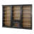 Olszewski Three 8' Tall Bookcase Wall With Fireplace and Ladder, Storage Organizer, Black