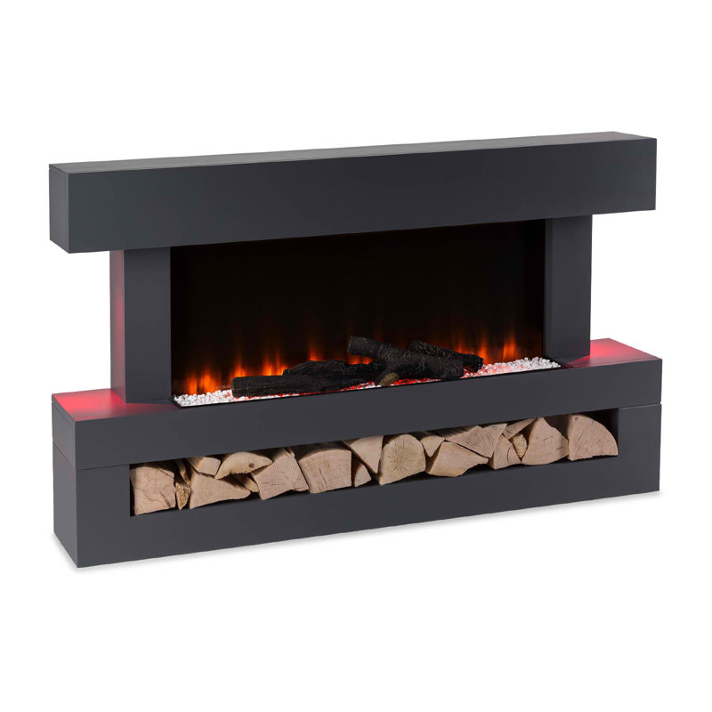 Klarstein 121cm W Electric Fireplace, Black