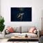 Graceful Sea Turtle Swim Peaceful Serene Tranquil Turtle Nature Ocean Wall Art Print 1 Piece Wrapped Canvas Wall Art-840654741
