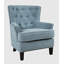 Fauteuil capitonné en mélange de polyester de 33 po de largeur Ines-1636574367