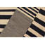 Tapis rectangulaire en laine tissé à plat rectangulaire gris / noir / beige 5 pi 6 po x 8 pi Herefordshire
