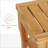 Shower Bench, 19.75” Bamboo Spa Stool with Understorage Shelf, 220 lbs Capacity for Bathroom RV Deck Garden | Natural Wood | Bamboo
