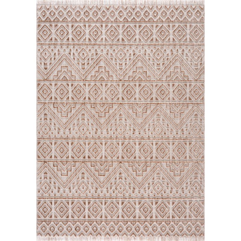 Geometric Indoor Rug, Rectangle 1'10" x 3'