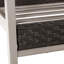 Chaise de terrasse avec coussin Bertolde
