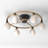 Andrea Glass Semi Flush Mount
