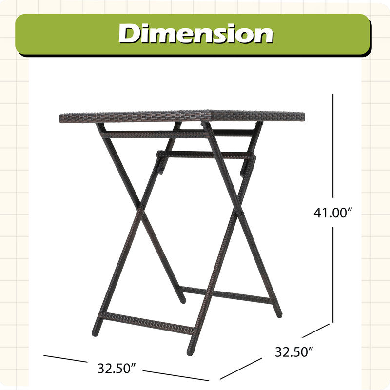 Table de bar en rotin