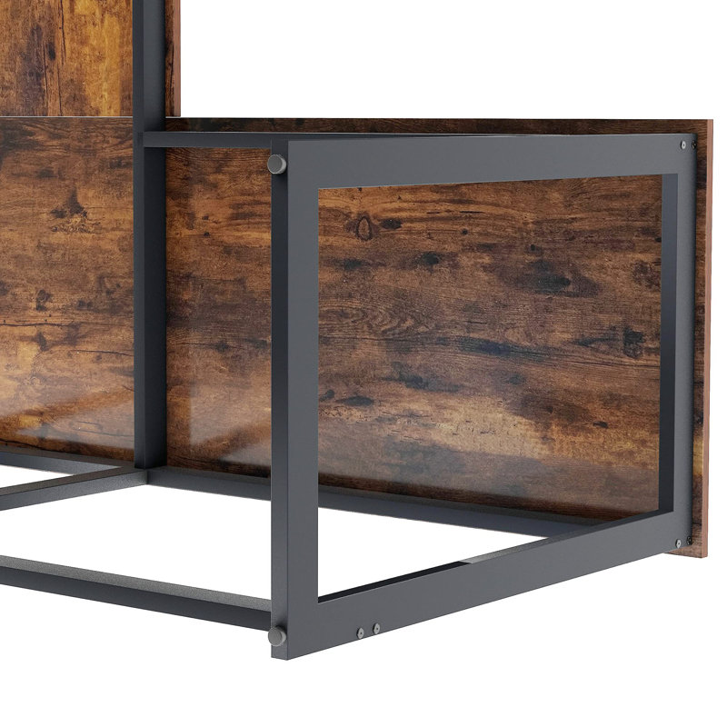 Adleigh L-Shaped Metal Base Computer Desk