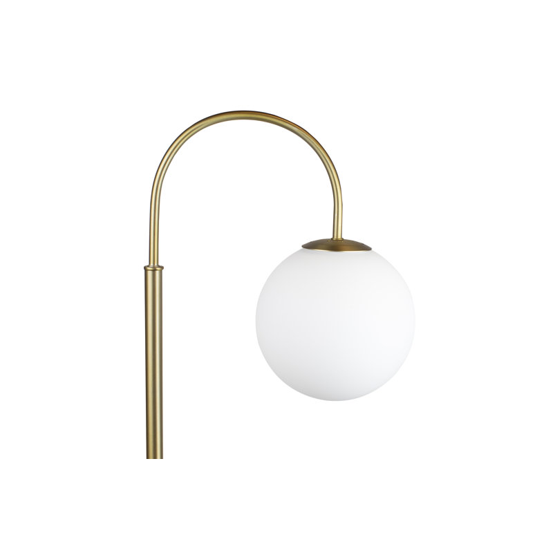 Lampe sur pied arquée 60 po Harmond, Doré