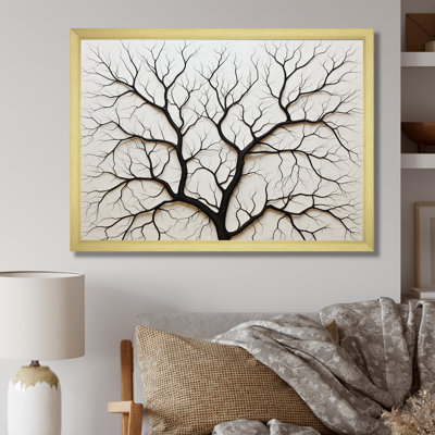 Arbre de minimalisme américain, impression sur toile