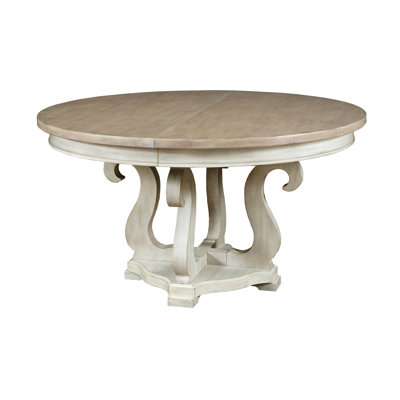 Oakman 74 " Extendable Round Dining Table