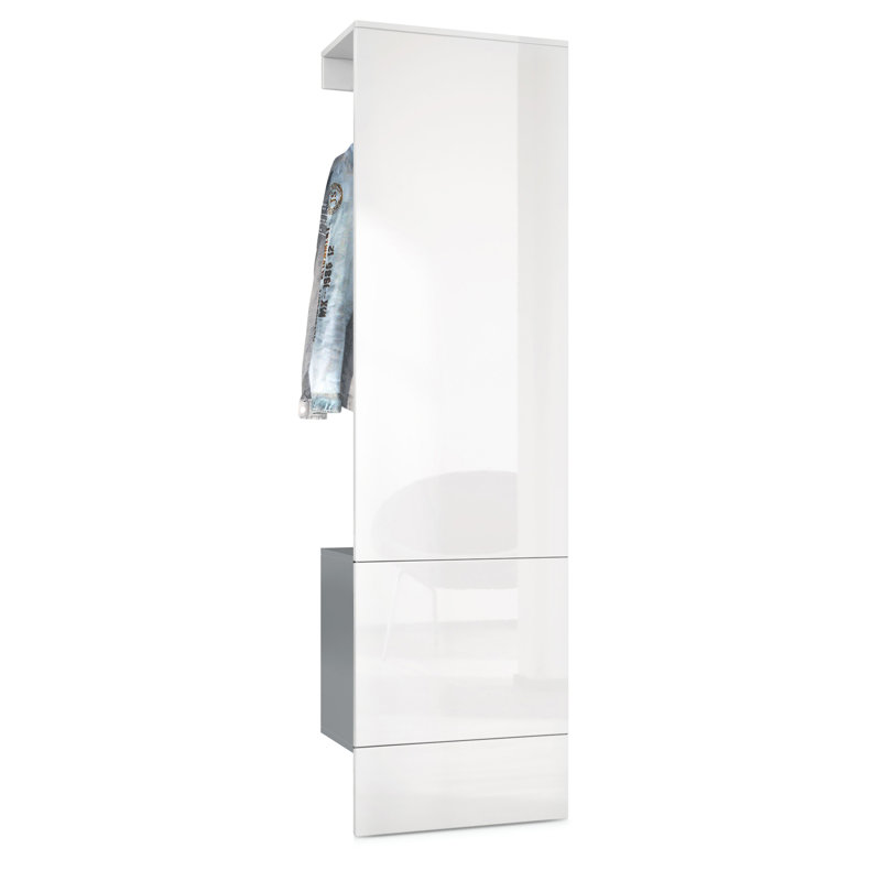 Chappa Hall Tree 52cm Wide, High-gloss white