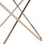 Krista Glass Top Cross Legs End Table-37718436