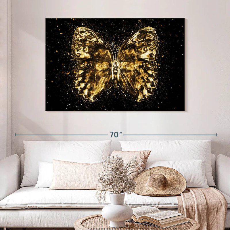 Brampt The Golden Butterfly II, 32" H x 48" W