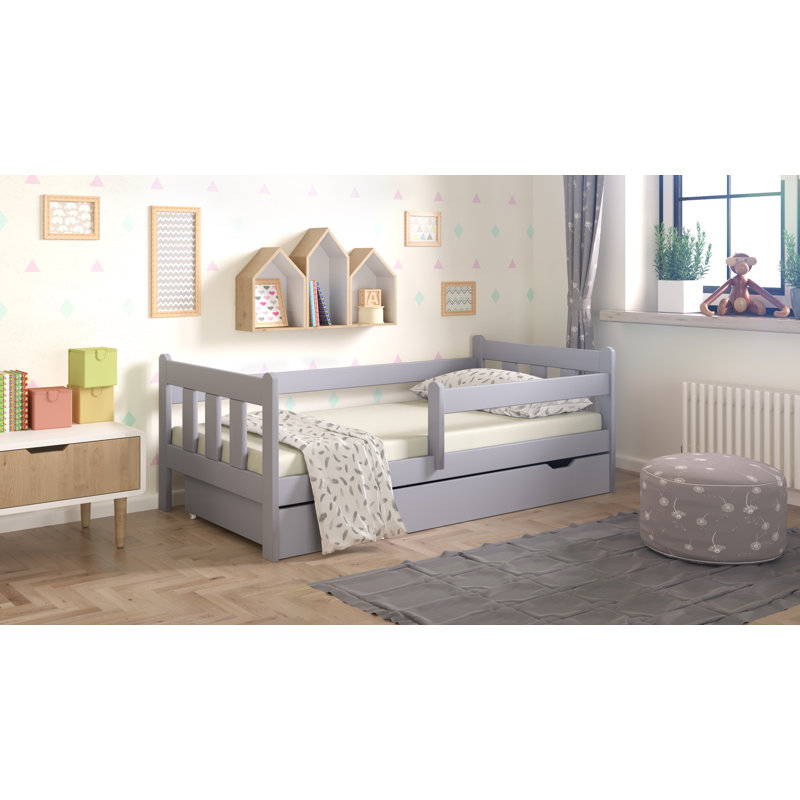 Standard Toddler Bed with Storage Included, Grau, 80 x 160cm