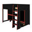 Lit mezzanine double avec bureau intégré-1047947225